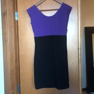 Fitted colorblock dress